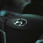   car steering wheel featuring the Hyundai 